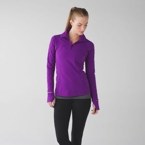 EUC Lululemon Face the Frost 1/2 Zip sz 6